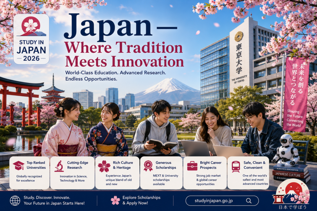 Study in Japan 2026 universities scholarships