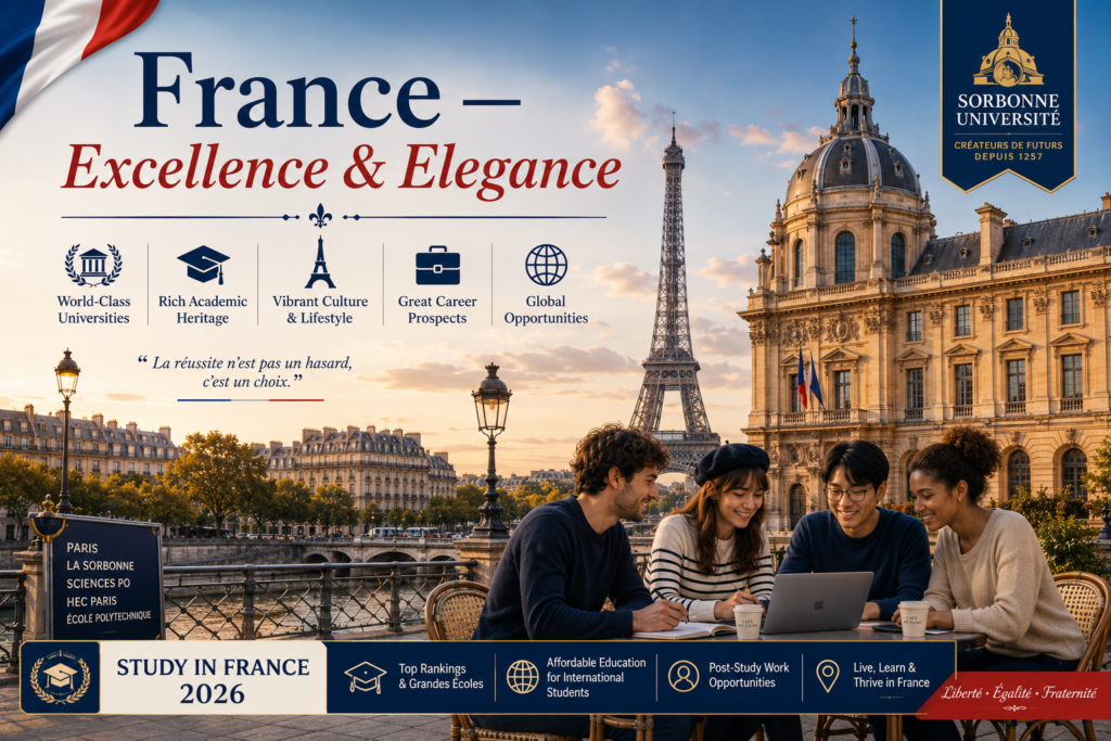 Study in France 2026 Paris universities Grandes Écoles