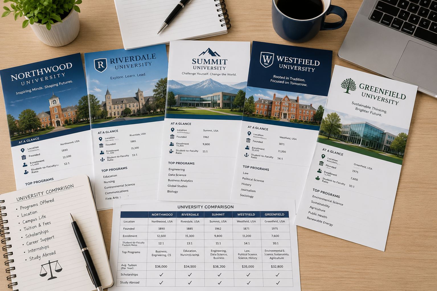 University Comparison Template
